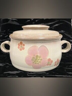 Denby Gypsy English Stoneware 2 Quart (4 Pint) Casserole With Lid
